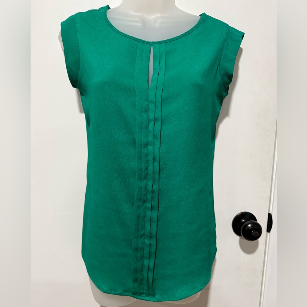 The Limited Teal Sleeveless Blouse-#1400